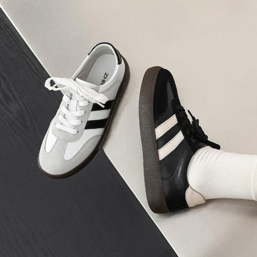 ZHR板鞋女2023秋季女鞋复古轻便跑步鞋厚底小白鞋爆款潮鞋 商品图9