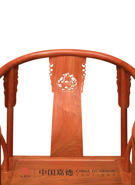 红桥红  家具严选  缅甸花梨（大果紫檀）【S背透雕麒麟圈椅 】 商品图2