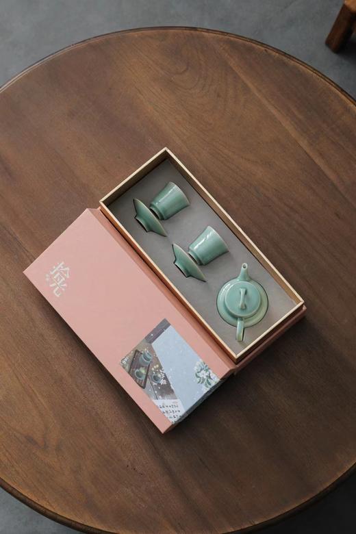 粹物有道	龙泉青瓷“拾光”茶具五件套 商品图2