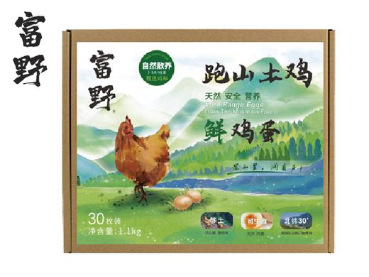 富野跑山土鸡鲜鸡蛋30枚 商品图1