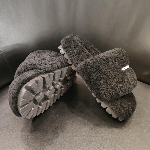 LFGJ凌介女鞋  15006时尚皮毛一体毛拖鞋 商品图1