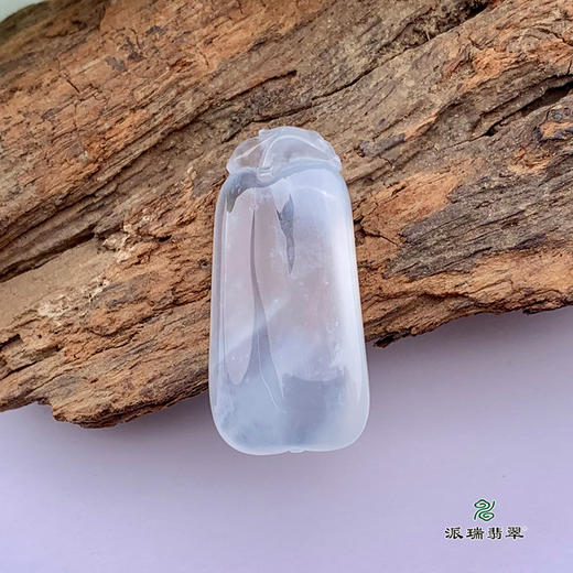派瑞翡翠 翡翠挂件 糯种 白冰 商品图2