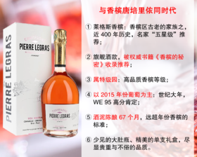 【尾货清仓，最后20瓶】与香槟王唐培里侬同时代：莱格斯马恩女神特级园桃红香槟（配单支精美礼盒）