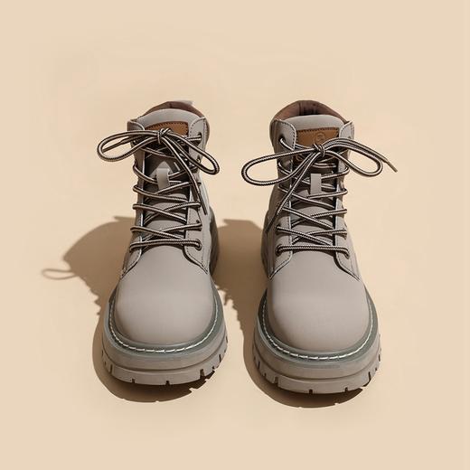 ZHR马丁靴女2023年秋季新款英伦风厚底休闲百搭户外风工装马丁靴 商品图4