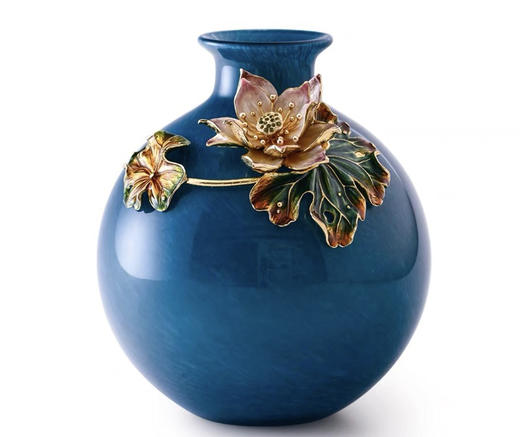 5F隆昌瓷器荷塘月色花瓶（矮） 商品图0