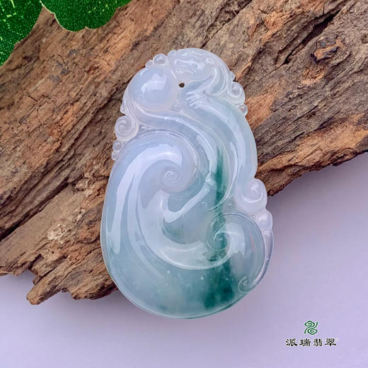 派瑞翡翠 翡翠挂件 糯种 飘花 商品图1