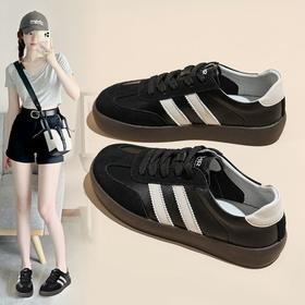 ZHR板鞋女2023秋季女鞋复古轻便跑步鞋厚底小白鞋爆款潮鞋