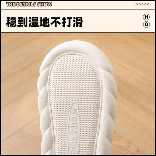 踩屎感羽绒男士棉拖鞋秋冬季室内家居防水防滑情侣毛绒棉拖男款冬 商品图5