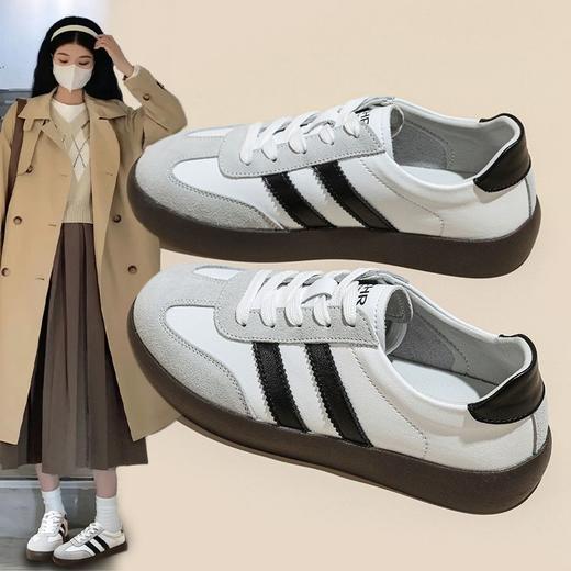 ZHR板鞋女2023秋季女鞋复古轻便跑步鞋厚底小白鞋爆款潮鞋 商品图5