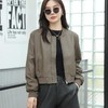 2023秋季新款皮衣外套女韩版短款V领皮夹克修身水洗PU皮衣女 商品缩略图0