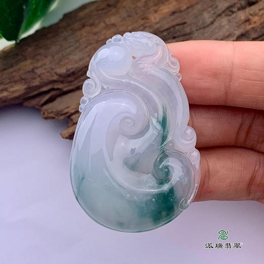 派瑞翡翠 翡翠挂件 糯种 飘花 商品图2