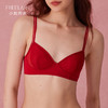 弗利少女蕾丝内衣红色文胸结婚本命年无钢圈薄款透气小胸胸罩 商品缩略图2