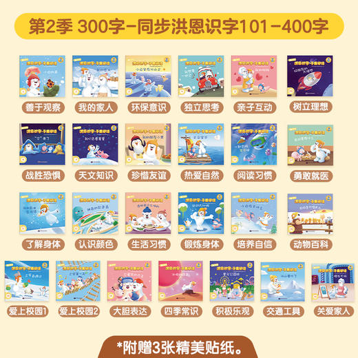 【99选3】洪恩识字子集绘本 同步洪恩识字1300字 从0开始科学进阶 边读故事边识字 记得更牢（支持WIFI点读笔点读） 商品图5