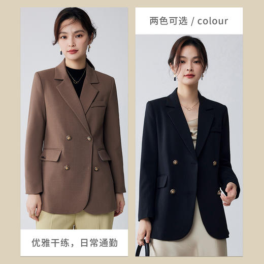 【简约百搭】罗蒙春秋款女式西服大众日常职场通勤休闲西服外套女 商品图2