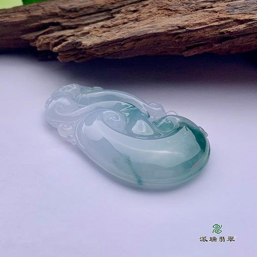 派瑞翡翠 翡翠挂件 糯种 飘花 商品图4