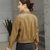 2023秋季新款短款皮衣外套女韩版休闲宽松水洗PU皮夹克 商品缩略图1