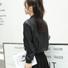 2023秋季新款皮衣外套女韩版短款V领皮夹克修身水洗PU皮衣女 商品缩略图3
