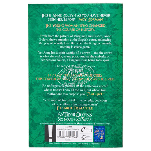 【中商原版】都铎王朝六王后系列 第2部 安妮·博林 Alison Weir 英文原版 Six Tudor Queens: Anne Boleyn 商品图1