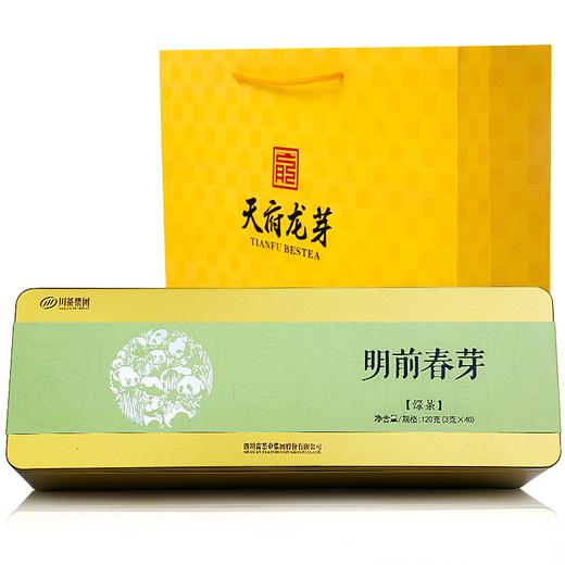 【年货】茶叶 明前春芽 绿茶 四川特产 茶叶礼盒 叙府 茶饮 120g 商品图1