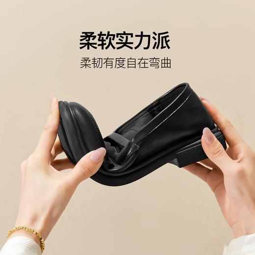 ZHR厚底乐福鞋2023秋季新款英伦风法式小皮鞋jk一脚蹬单鞋ins女鞋 商品图9
