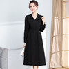 QYM ZXB318-L简约修身纯色时尚POLO领休闲连衣裙 商品缩略图1