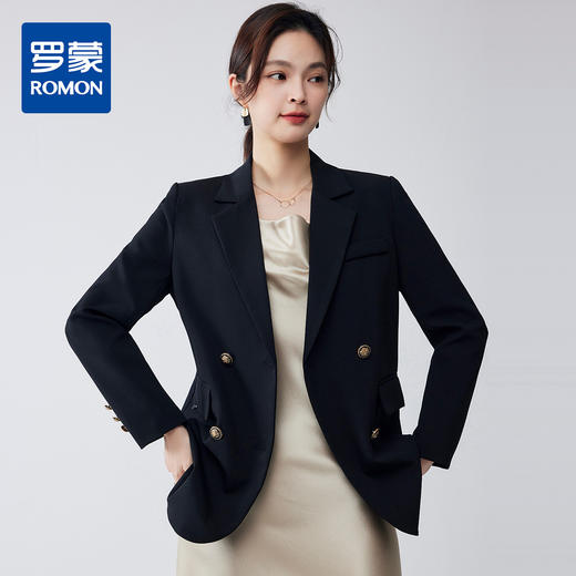 【简约百搭】罗蒙春秋款女式西服大众日常职场通勤休闲西服外套女 商品图1