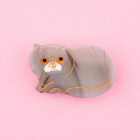 北京仓｜Coucou Suzette-Meow-灰短毛波斯猫 发夹［法国设计师］