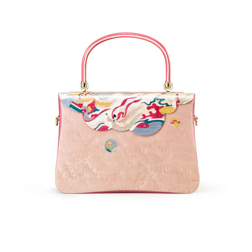 镶嵌“洛神赋”主题手提包（全木款） 商品图1