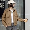 韩版短款皮衣外套女2023春季新款翻领皮夹克休闲水洗PU皮衣女 商品缩略图0