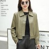 2023秋季新款韩版短款皮衣外套女翻领宽松水洗PU皮夹克衣女 商品缩略图0