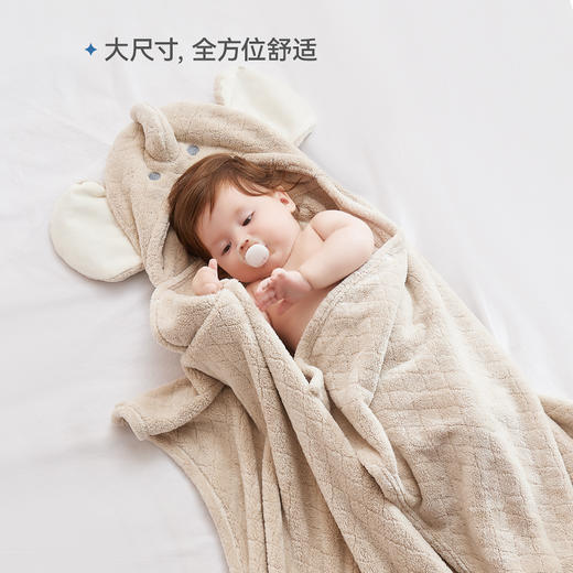 【BG】BabyGreat儿童速干造型浴巾卡通连帽浴巾亲子款 商品图3