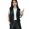 韩版短款皮衣马甲外套女2023秋季新款西装领皮马夹宽松水洗PU皮衣 商品缩略图4