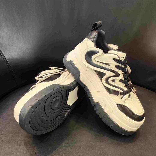 LFGJ 14658波浪拼色小牛皮厚底板鞋 商品图9