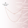 【时尚K金】钻石世家 18K金项链 素K金O字链椭圆形项链 17寸 42厘米（约1.02±0.1克） 商品缩略图2