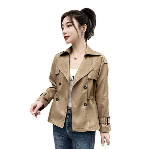 韩版短款皮衣外套女2023春秋新款西装领夹克修身水洗PU皮衣女 商品图4