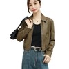 韩版短款皮衣外套女2023秋季新款翻领修身气质水洗PU皮衣女 商品缩略图4