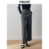 VIMAGE纬漫纪冬季气质通勤百搭显瘦高腰休闲直筒裤子V2005620 商品缩略图2