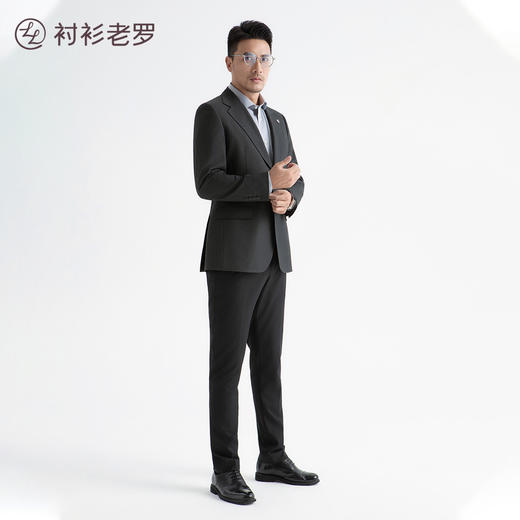 【精英系列单西]】零染色织宽驳领减龄单西上装237T0S502N 商品图3