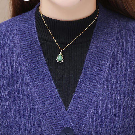 针织弹力外套，宽松休闲纯色外套QYM-XY-23LX6005-Y 商品图3