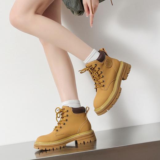 ZHR马丁靴女2023年秋季新款英伦风厚底休闲百搭户外风工装马丁靴 商品图1