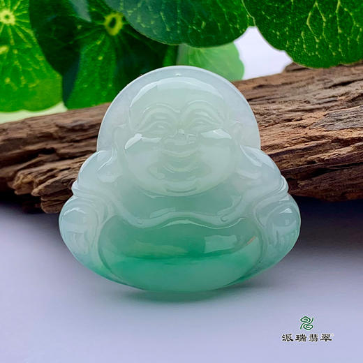 派瑞翡翠 翡翠佛 糯种 飘花 商品图0