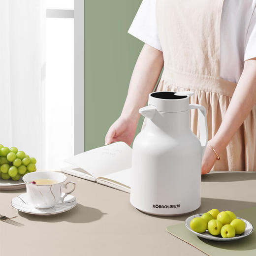 康巴赫（KBH） 丹顶鹤保温壶智能数显红胆长效保温1.5L 白色KHA-H1.5LA 商品图3