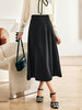 OLrain欧芮儿法式黑色半身裙女秋冬2022年新款高腰显瘦A字大摆裙 商品缩略图0