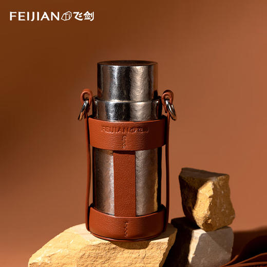 飞剑/典匠复古斜跨杯套/保温杯复古斜跨杯套 商品图3