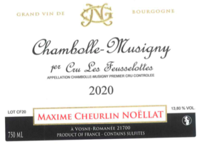 2020 Domaine Georges Noellat,  Chambolle Musigny 1er Cru Feusselottes【闪送】（65折）