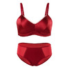 TG-TG02S203 本命年大红色真丝内衣套装女 薄款结婚新娘性感桑蚕丝文胸 商品缩略图4