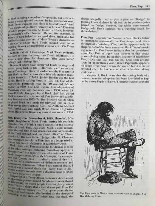 马克·吐温辞典 约百余幅插图 精装16开 商品图8