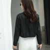 韩版短款皮衣外套女2023秋季新款翻领修身气质水洗PU皮衣女 商品缩略图3