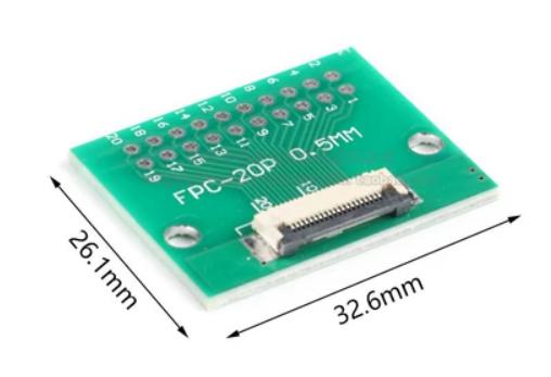 0.5mm 20P FPC转接板 商品图0