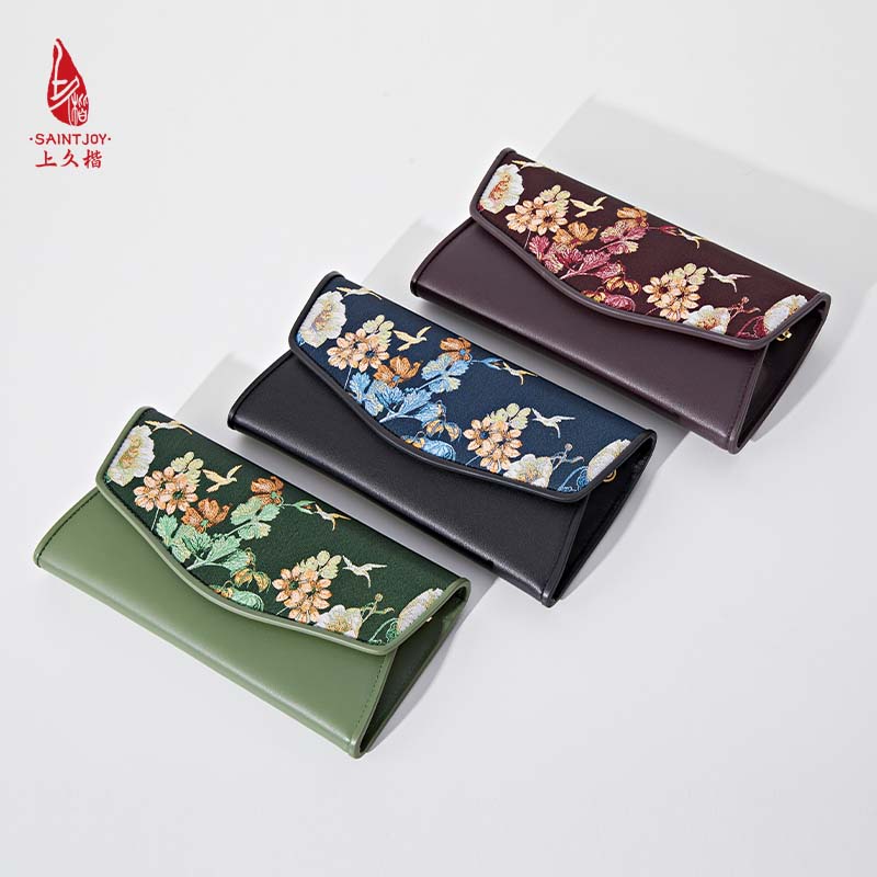 SAINTJOY/上久楷 宋锦晚宴包 手包 斜背包  生机   BWS23B1101